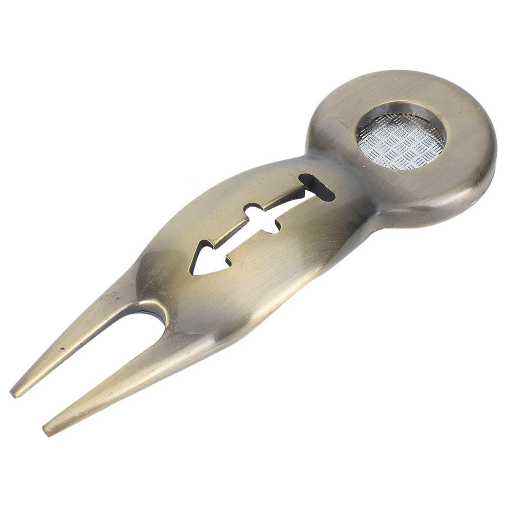 Zinklegierung Pitchgabel-Reparaturwerkzeug Magnet mit Linie zum Trainieren Üben(silv )