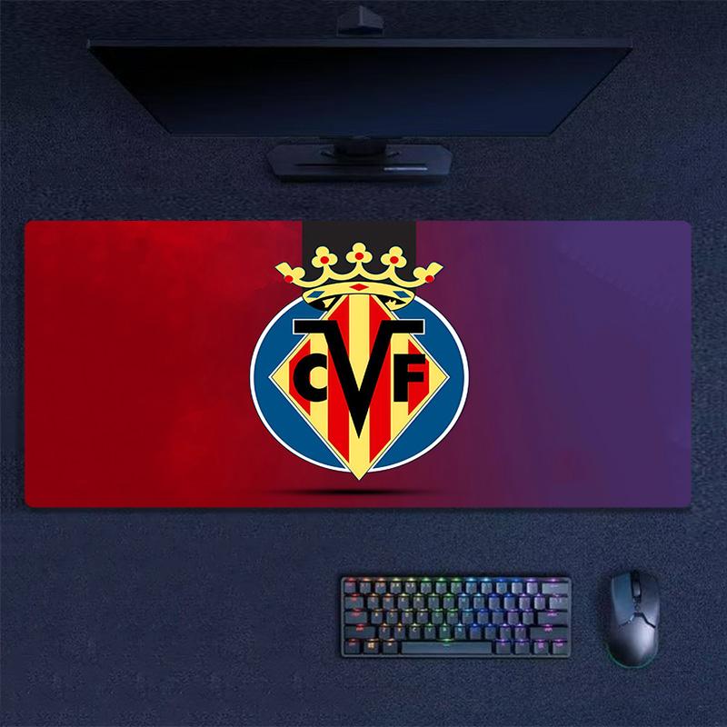 Villarreal Print Cushion Non-slip Laptop Tablet Big Mousepad XXL Mat Mini PC Playmat With Lock edge