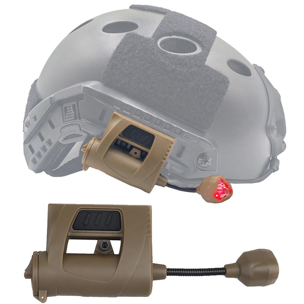 1Pc Tactical Helmet Light MPLS CHARGE 3 Modes Green Red IR Laser Helmet Lamp Energy Saving Hunting Airsoft Helmet Flashlight