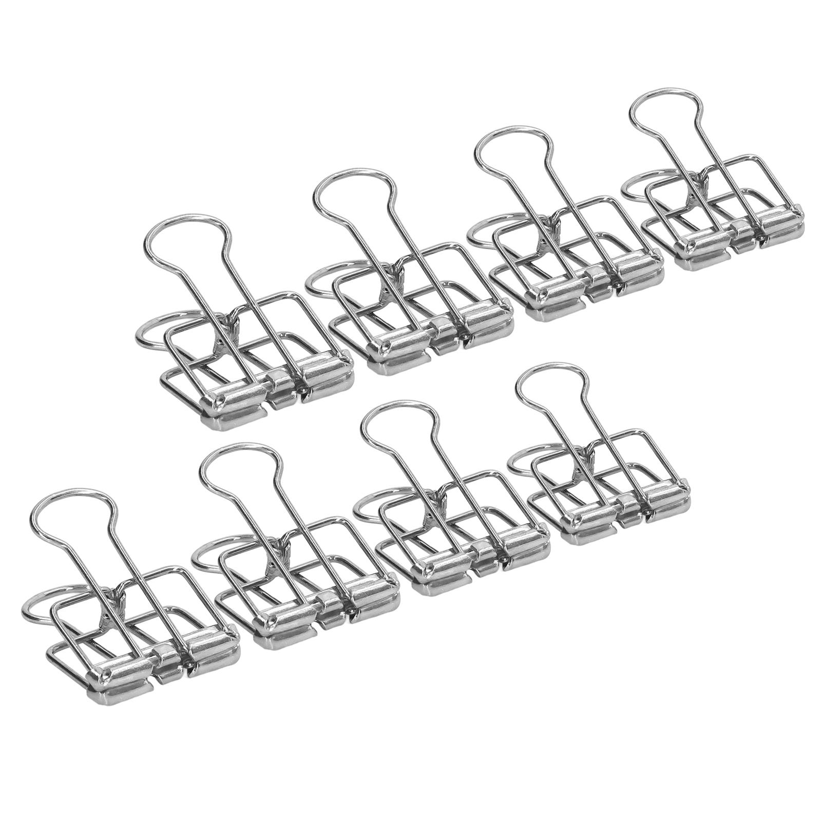 

80 шт. зажимов для бумаги 19 мм с мощной силой зажима, прочные металлические разноцветные зажимы для бумаги для серебряный