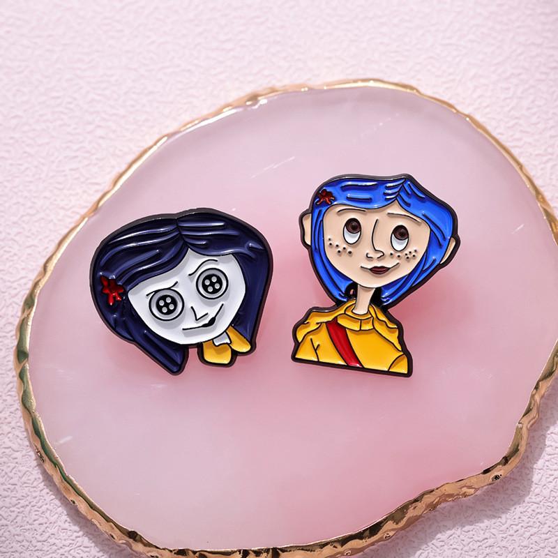 Fashionable Cartoon Character Metal Badge Brooch Pin Unique Gift For Ages All