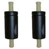Yamaha-Compatible Fuel Filter Set (2 Pieces) - Black Plastic