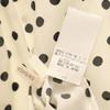Unused DESIGNWORKS Made In Japan Dot Pattern Long Sleeve Band Collar Shirt Women Used