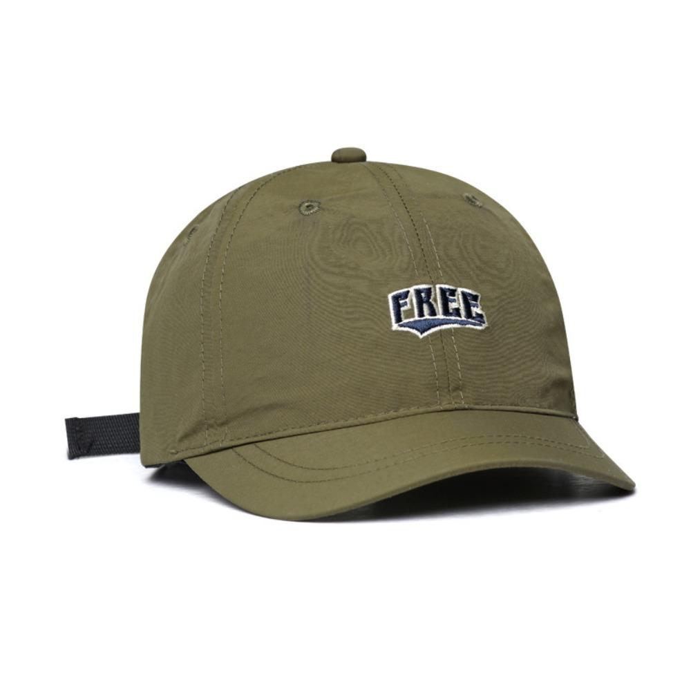 

Quick-Drying Men Peaked Cap Adjustable Casual Visor Hat Fashion Short Brim Baseball Cap Unisex зелёный