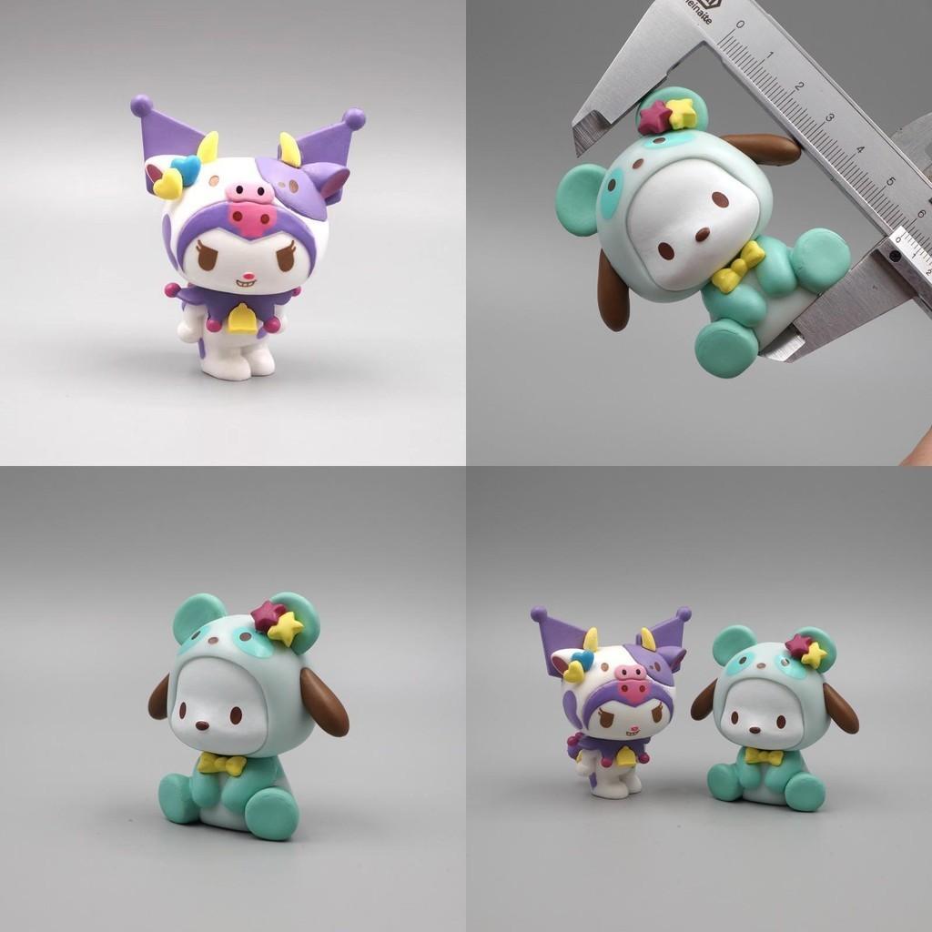 Cute Kuromi My Melody Figure Toy Playset Cake Topper For Diy Accessories
