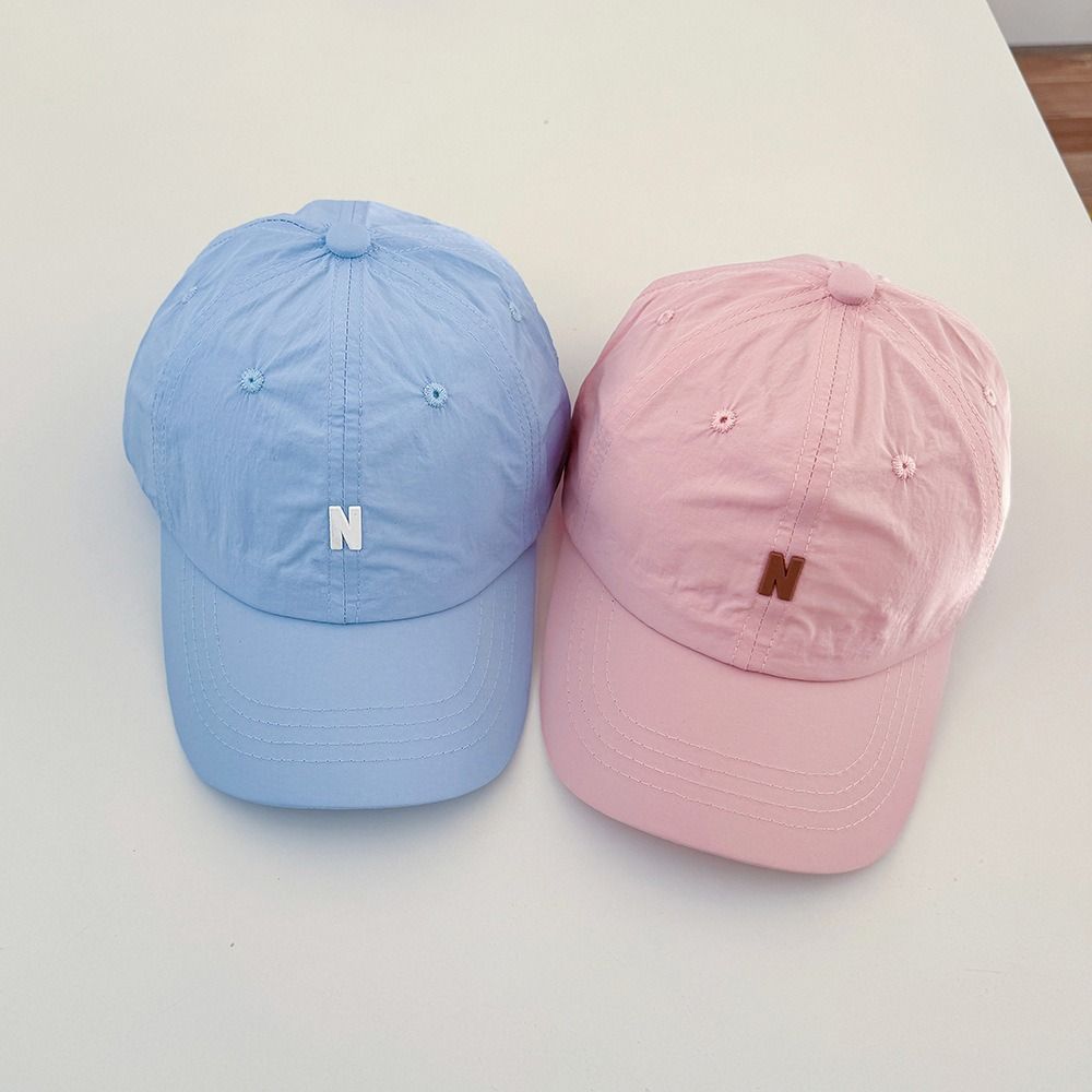 Letter N Children Baseball Cap Summer Sun Protection Cap Trendy Boys Girls Peaked Hat  Kids