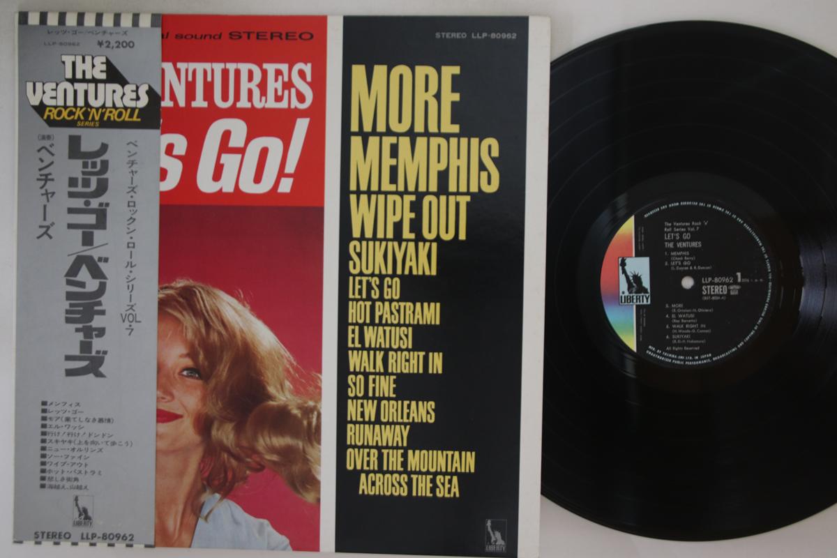 

LP Record VENTURES - Let s Go! LLP80962 LIBERTY Japan Obi Rock Used