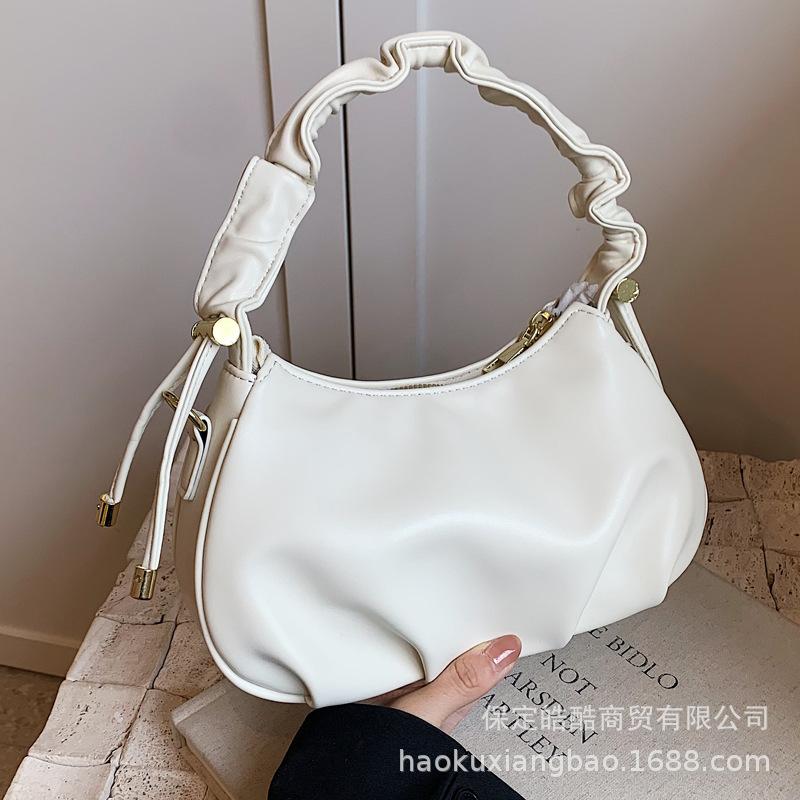 Summer cloud bag 2025 new trendy Internet celebrity fashion shoulder bag high sense foreign women's bag versatile messenger bag