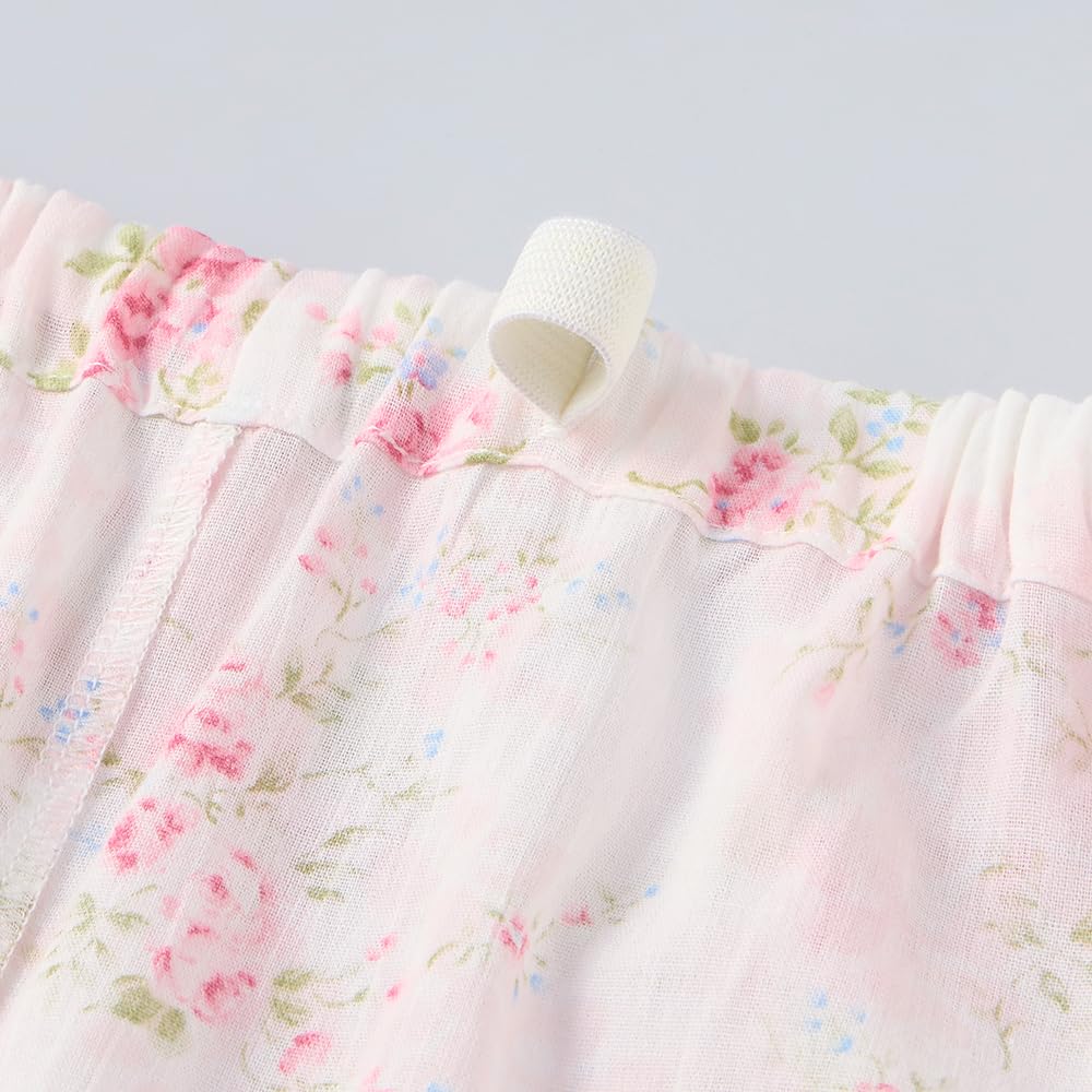 Pants Elastic Cuffs and Leg Natural Willow TP2185 Women's Long-sleeved (with Openings) 100% Cotton, Moisture-wicking, Quick-drying, Fabric,