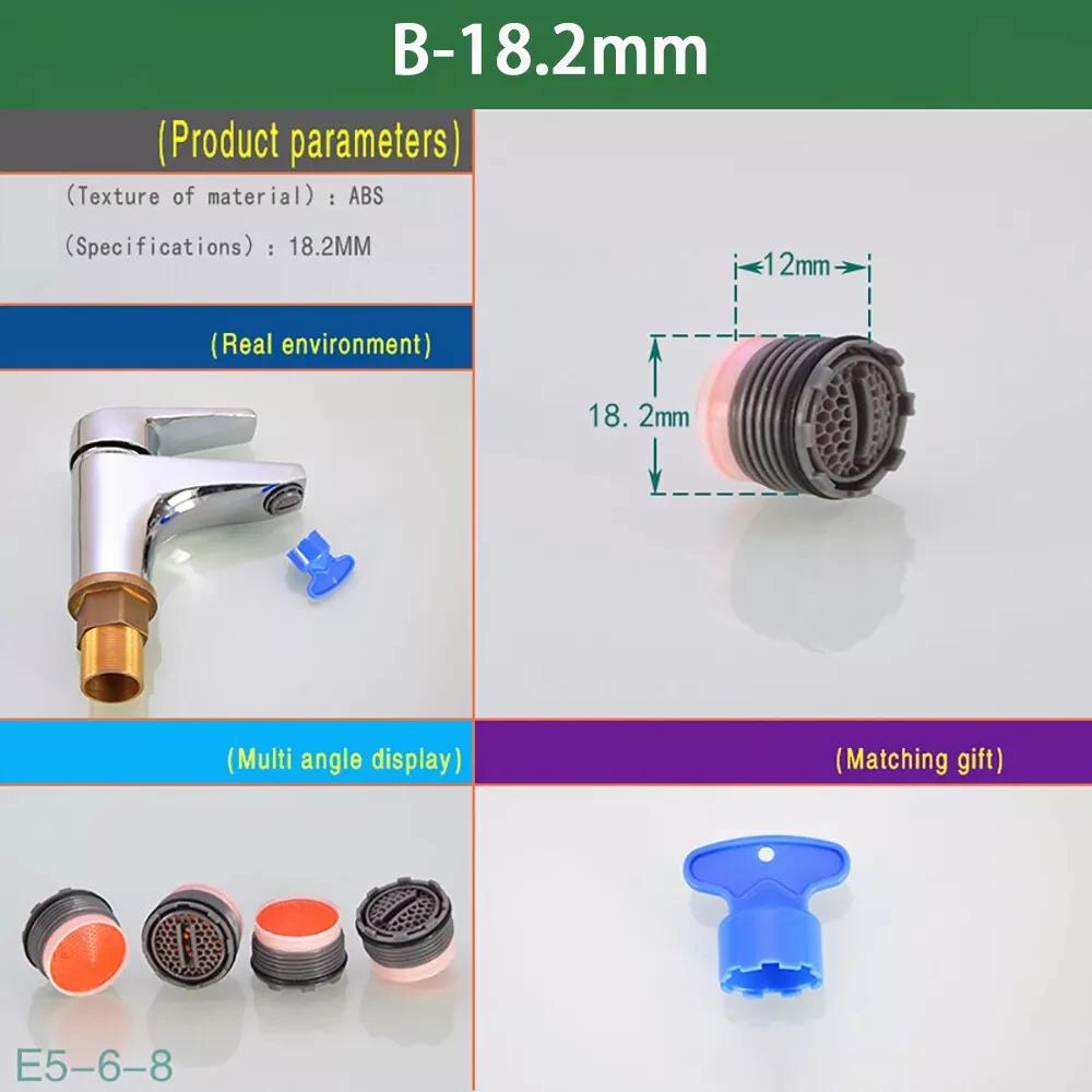 1 Stück Wassersparender Wasserhahn Küchenspüle Wasserhahn Belüfter Einsatz Filter 16mm - 24mm Wasserhahn Auslauf Filter Zubehör