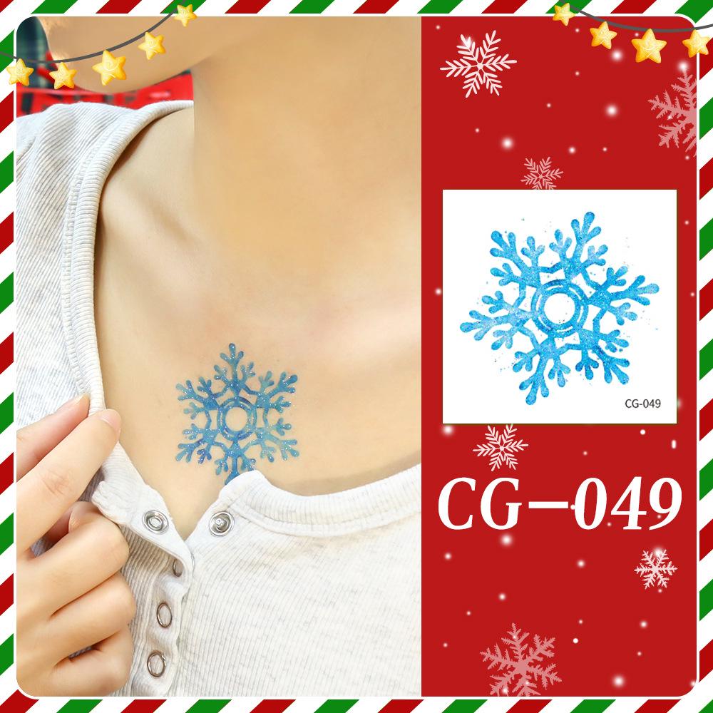 Ruikalong Christmas Cartoon Temporary Tattoo Stickers for Face and Arms