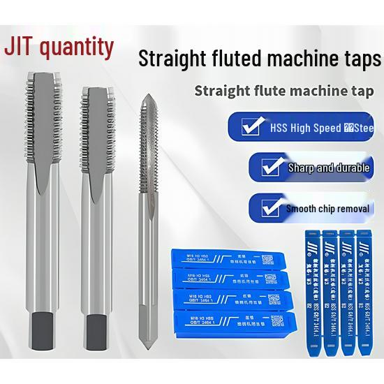 HSS Tap for Straight Flute Threading - Stainless Steel M3-M8 M5*0.5 Fine Thread