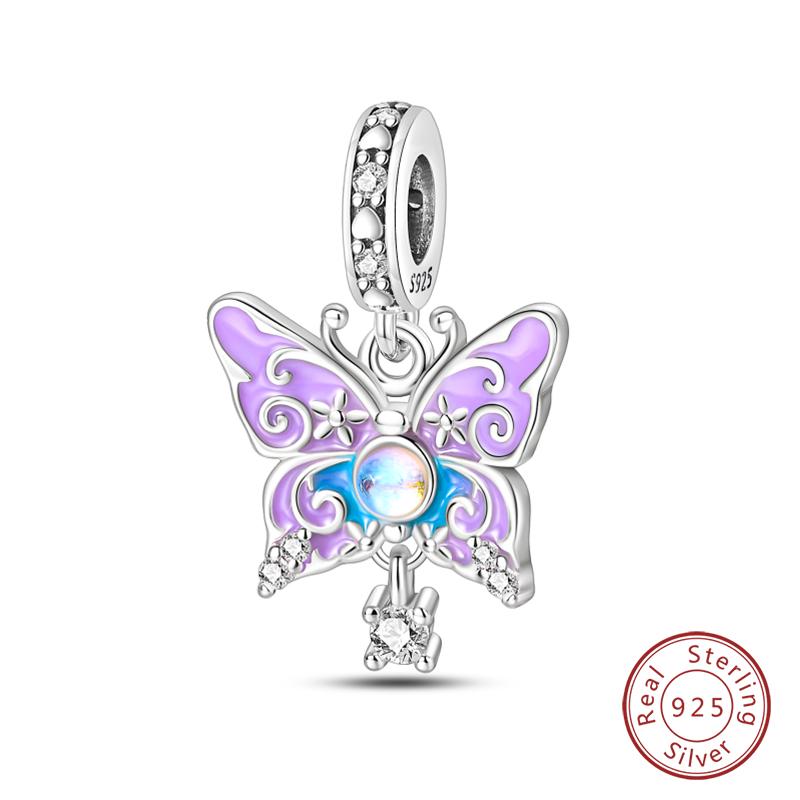 Nightglow Star Moon Pendants Fit Qikaola Bracelets Copper Creative Garden Mushroom Snail Clover Charms Diy Jewelry