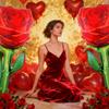 Super Large Simulated Rose Aluminum Film Balloon Mother's Day Proposal Anniversary Gift Birthday Party Decoration Balloon
