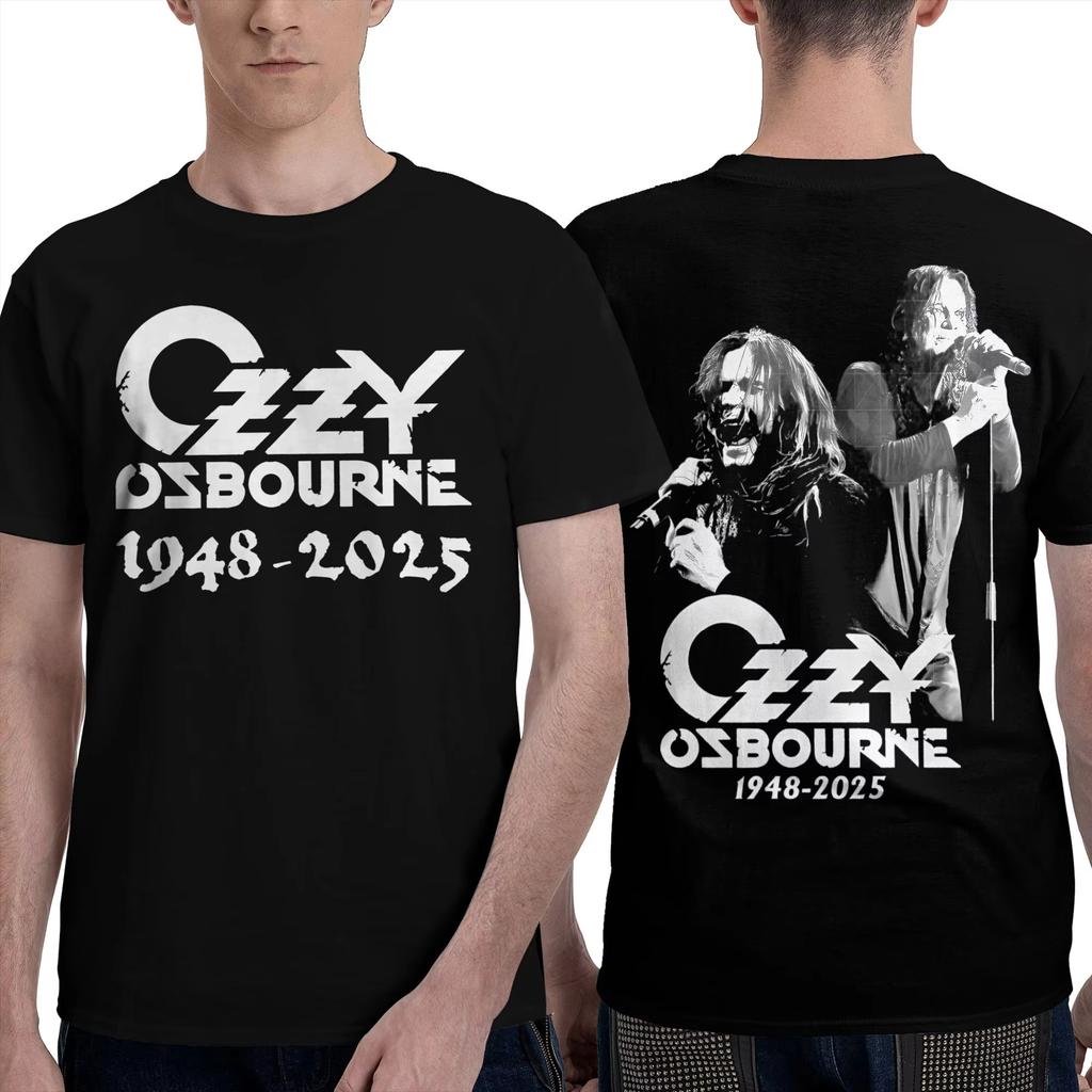 Lustiges Rock Ozzy Osbourne T-Shirt für Männer Frauen O-Ausschnitt Baumwolle T-Shirts Up The Villa 2025 Kurzarm T-Shirts Sommerkleidung