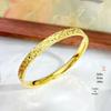 Gold-Plated Icy Bangle: Women's High-End Luxury Bracelet Accessory