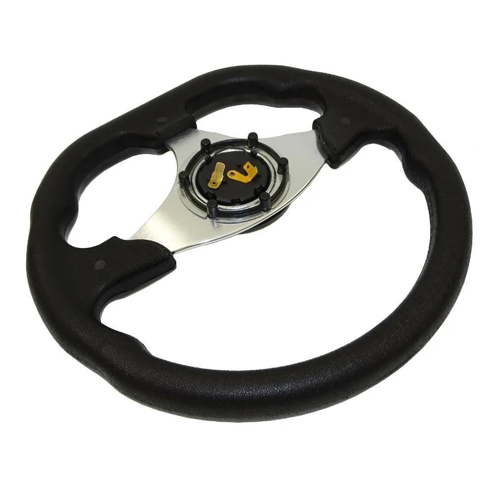 1pcs Universal 13" 320mm Racing Sports Car Steering Wheel with Horn Button Carbon Fiber