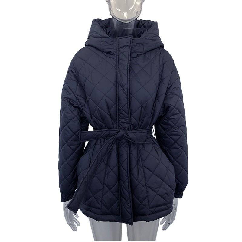 Womens Warm Hooded Down Coat With Belt Long Length Fit 85-90% Duck Fill Winter 2026