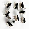 Universal 3-Pin Small Limit Switch with Roller and Straight Lever: Normally Open/Closed for Mouse, Home Appliances, and Travel Switch.
