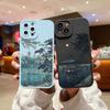 Landscape  Japan Blue Series Aestheticism Scenery Phone Case For iPhone 14 11 12 13 Pro Max Mini 7 8 Plus XS X XR SE2 Back Cover