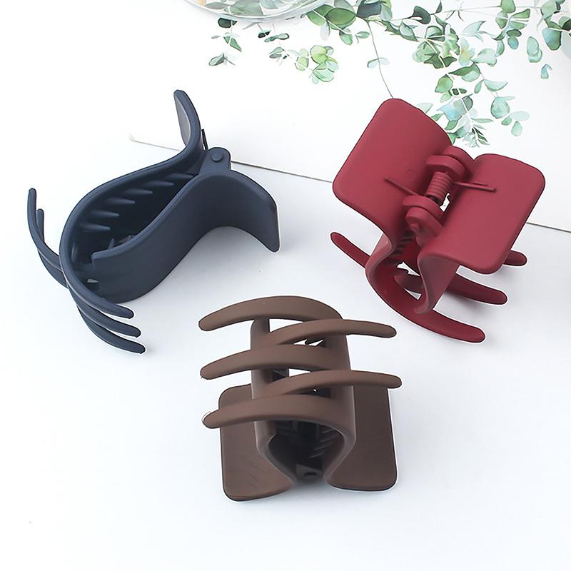 Minimalist Frosted Small Grab Clip Ponytail Hair Clip Versatile Side Hair Clip