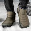 Winter Men's Waterproof Snow Boots High-top  Warm Plush Shoes Outdoor Cotton Shoes