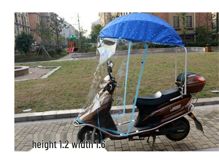 Transparenter Windschutz-Sonnenschutz & Regenschutz für Elektrofahrzeuge