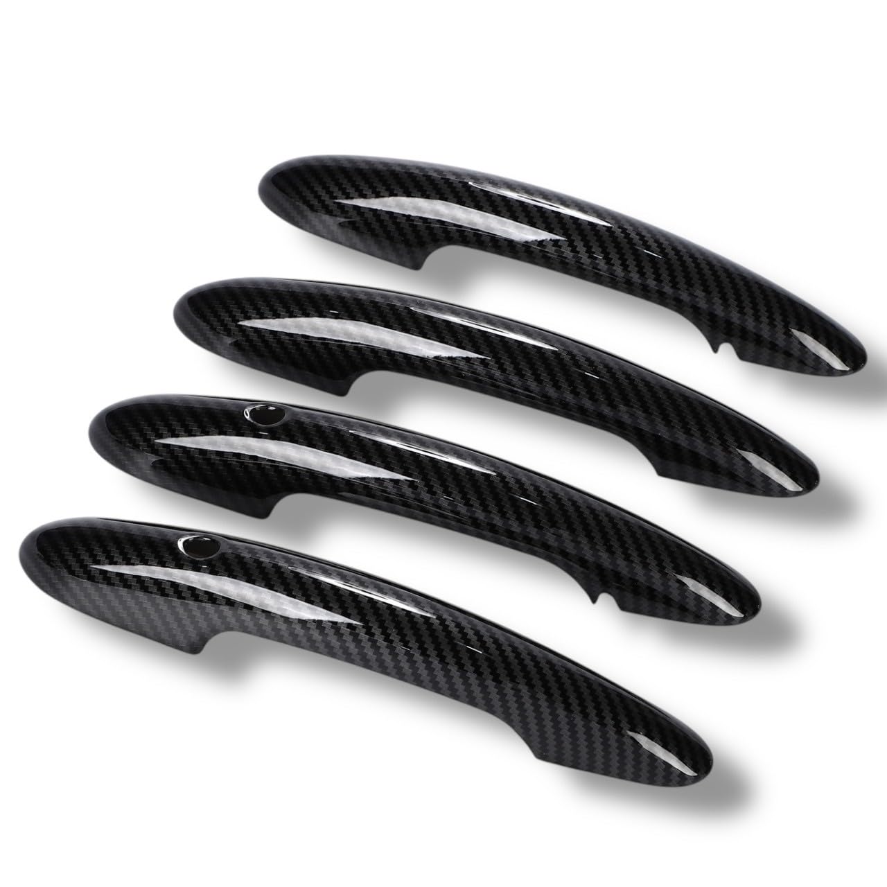 

Kanoan BMW Door Handle Covers for MINI Cooper Vehicles with Comfort Access Set of Smart Key Mini Cooper Aftermarket F54, F55, F60, etc., 5-Door Holes,