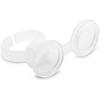 100 Pieces Ink Ring Eyelash Extend Pigment Ink Holder Container Cup with Lid Kit