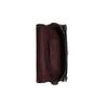 Coach Georgie 21 Carriage Color Matching Rivets Leather Saddle Bag Shoulder Crossbody Bag Small Size Women's Black with Reddish Brown