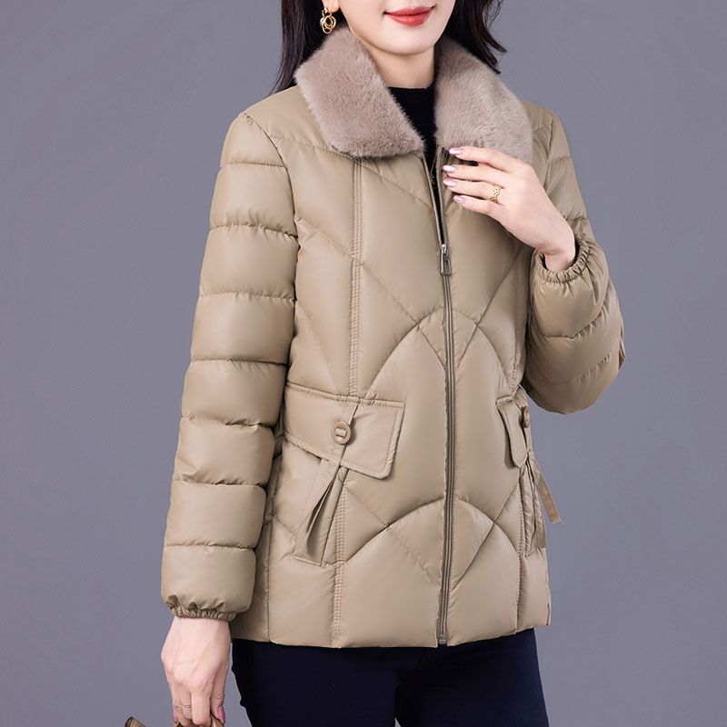 Winter Short Cotton Jacket Plus Plus Size Women's Cotton Coat Cotton Jacket Warm Jacket