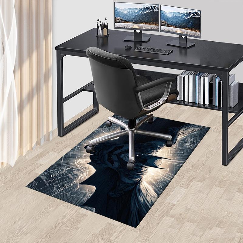 

Batman,Gotham City Office Carpet Chair Mats, Home Decor Dormitory Floor Protector With Anti-Skid Backing, Large Area Coverage, Christmas Dec 60cm by 90cm