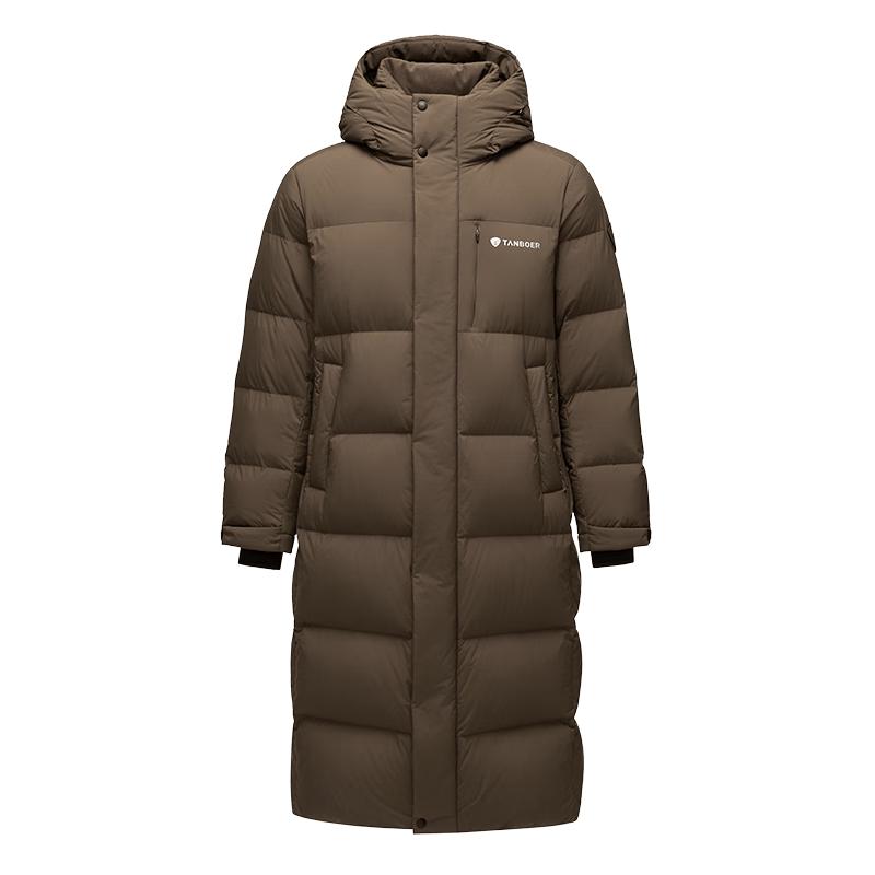 Tanbore Men s Mid-length Hooded Puffer Down Jacket 2XL