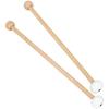 Double Side Drumsticks Ergonomic Handle Drum Sticks Wood and Felt Texture Suitable for Stage Performances and Practice