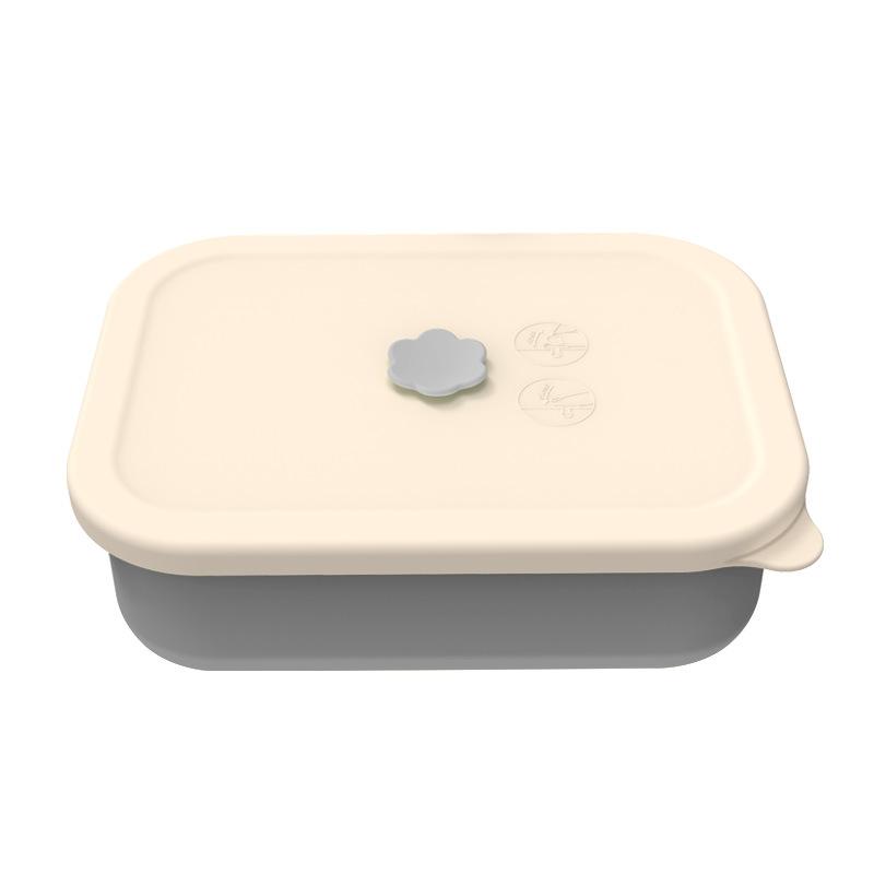 Portable Silicone Lunch Box, Food Storage Box, Portable Fruit Box, Microwaveable Food Container, No Deformation