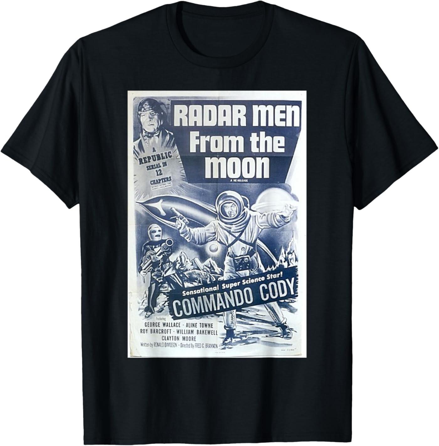 Vintage Sci Fi Horror Movie Poster T-Shirt S разноцветный