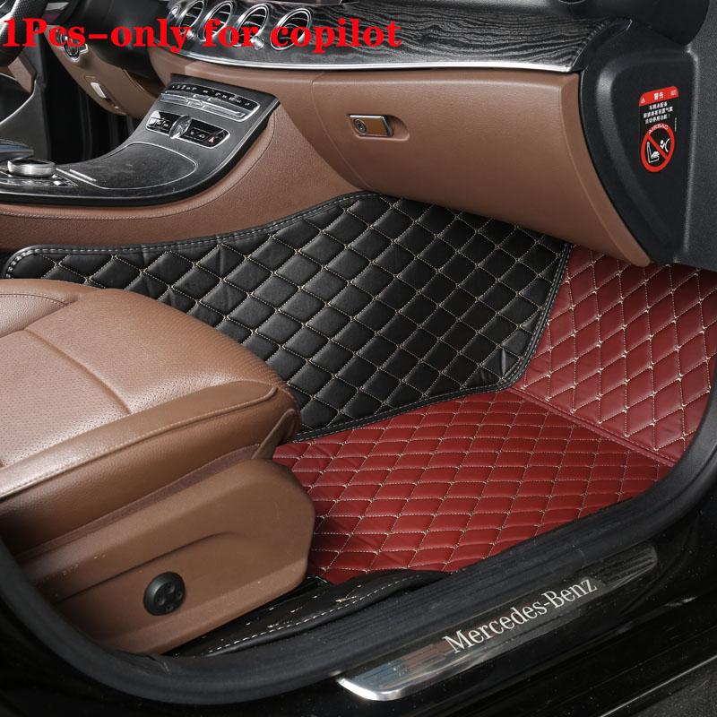Car Floor Mat For Volkswagen Id4 High Quality Non-Slip Leather Woman Diamond Carpets Man Auto Foot Pads Interior Rugs