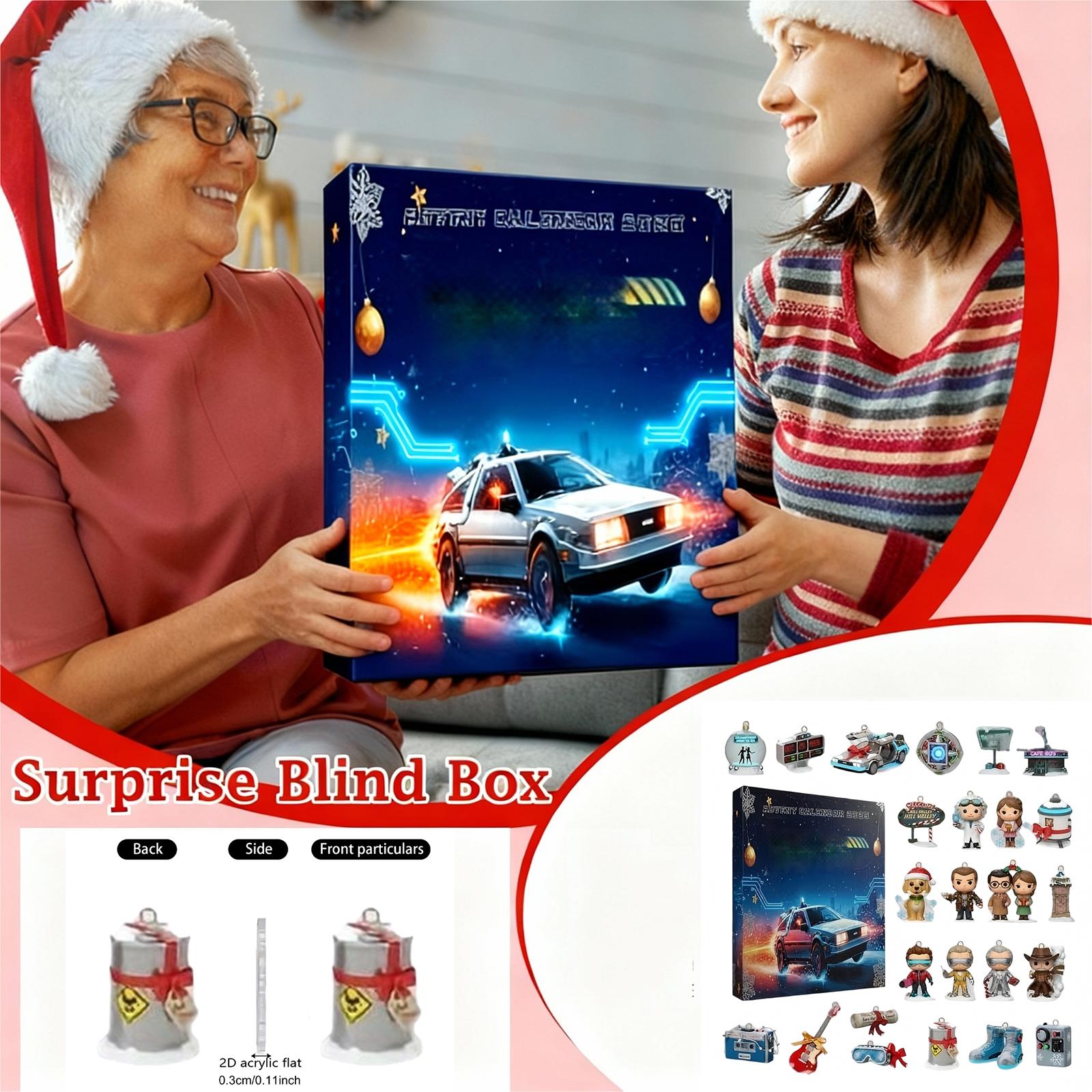 

2D Плоская Коробка Самолет 24 шт. Серия Адвент-календарь Рождественский Отсчет One Size зелёный