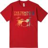 Tshirts For Unisex Comfortable For Him Oneck Tshirt Casual The Tempo Is What I Say It Is Drum Set Minimalist Male Top Tees
