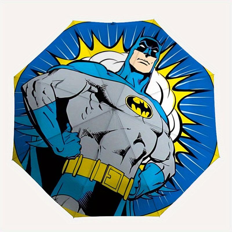 1pc Batman Automatic Folding Umbrella, 8-Rib Portable & Foldable Design, Highqualityy0722052