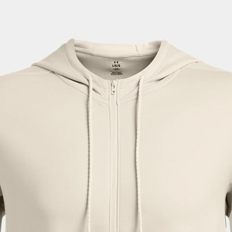 Under Armour Cold Weather Meridian Solid Color Comfortable Long Sleeve Jacket Men Jacket Peak-White 1387907-110