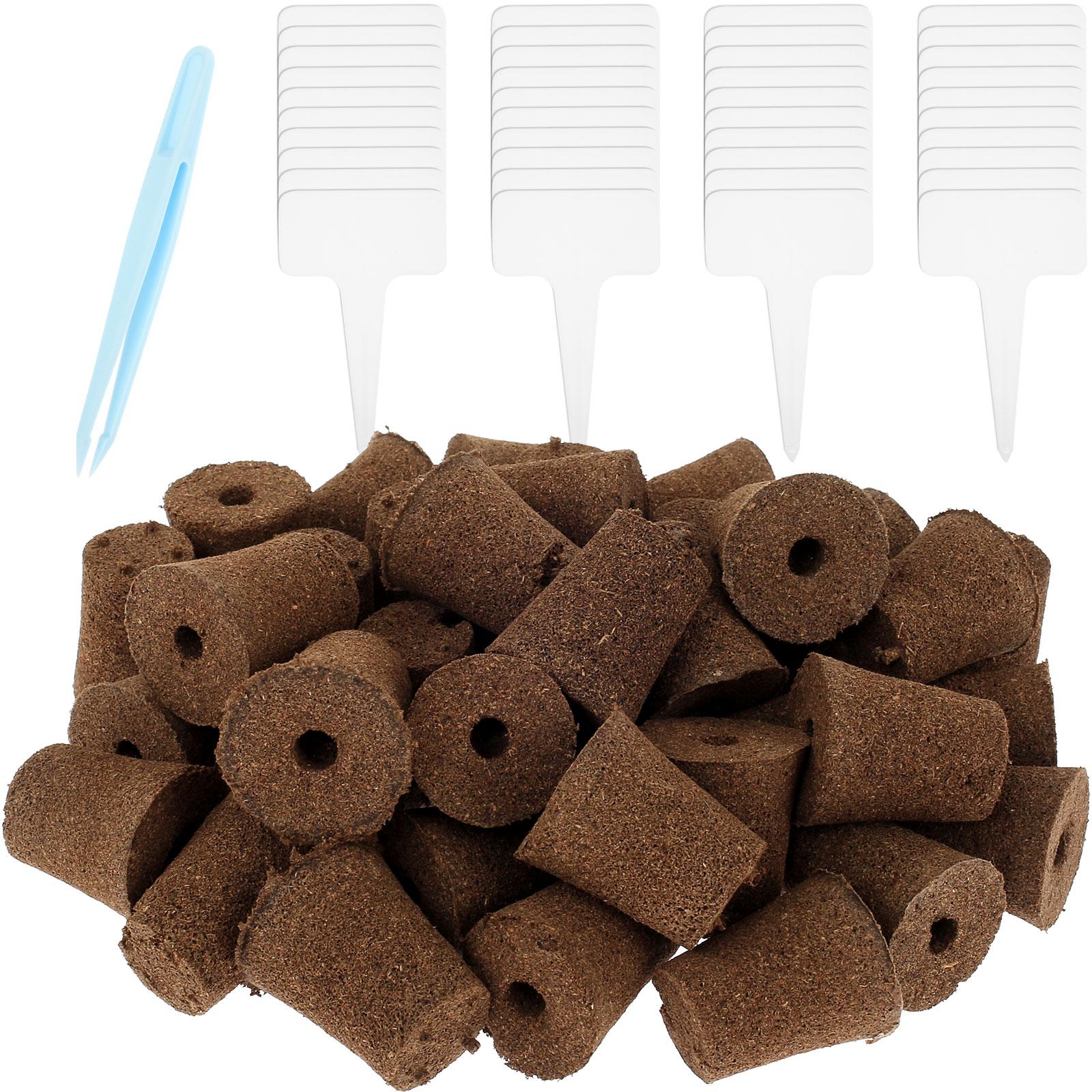 

50 шт. губки для выращивания семян, сменные губки для роста корней, стартовые пробки для рассады, стартовый стручок для семян, гидропоника, садовые посадки