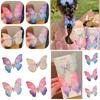 Mixed Material Butterfly Hair Clip Duckbill Clip Style Beautiful And Natural Hair Decoration For Girls