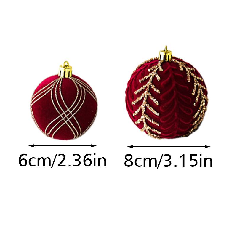 Caja de regalo decorativa navideña Decoración para árbol de Navidad Bola de algodón hueca colgante