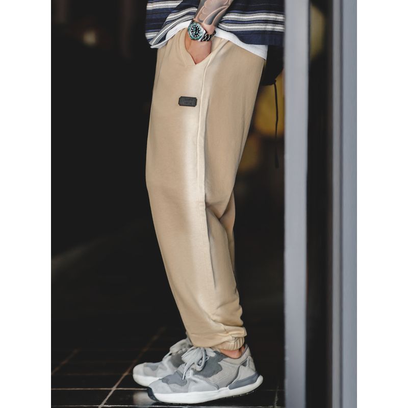 Madden Casual Highlight Sweatpants Khaki Loose Cargo