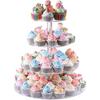 Transparent Acrylic Cake Stand Removable 3-Tier & 4-Tier Dessert Display Party Supplies Wedding Cake Decoration  Bakeware Tools