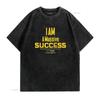 Mens Motivational I Am Quote Design For Business Success Raglan Baseball T Shirt White vintage Washed homme designer clothes