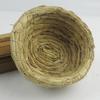 Handwoven Natural Straw Basket Durable Round Shape Storage Organizer for Home Office Kitchen Decorative Use