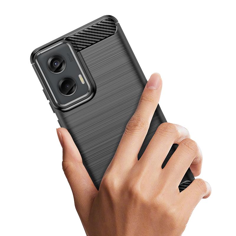 Shockproof Matte Case For Motorola Moto G Stylus 5G 2024 Luxury Silicone Cover for Moto G Stylus 2024 Soft Carbon Fiber Cases