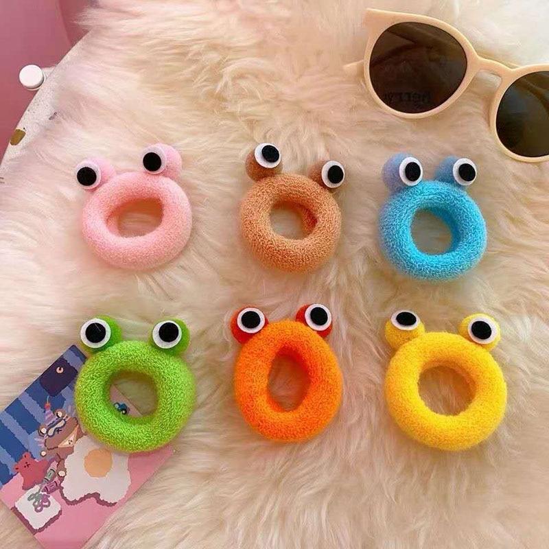 1Pc/2Pcs Korean Hair Accessories Cute Elastic Head Rope Seamless Thick Rubber Band Hair Tie